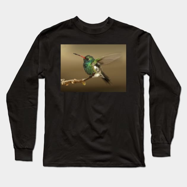 Hummingbird Long Sleeve T-Shirt by kawaii_shop